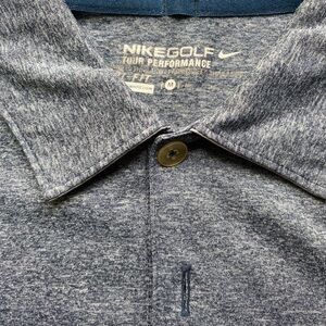 Men’s Nike Golf Shirt, Size Medium, Blue/White